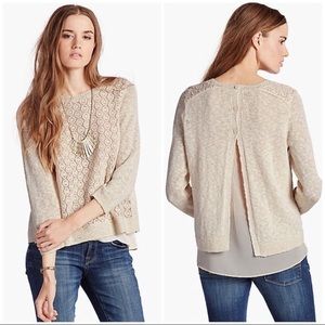 Lucky Brand Split Back Sweater